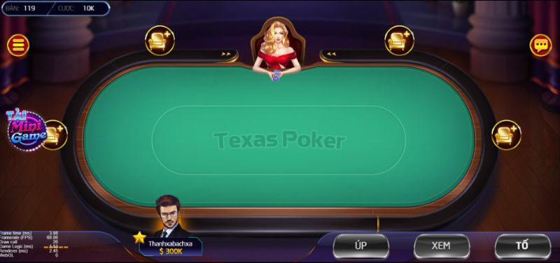 Texas Poker là trò chơi quen thuộc tại các casino