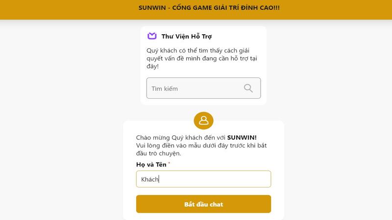 Chăm sóc khách hàng Sunwin