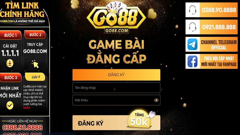 Đăng ký đăng nhập Go88