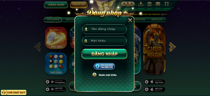 Các bước đăng nhập được thực hiện đơn giản