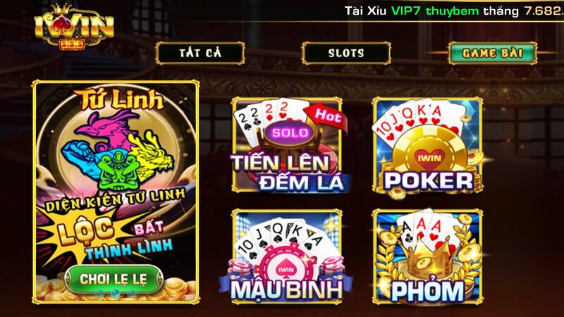 Game bài đổi thưởng Iwin Club
