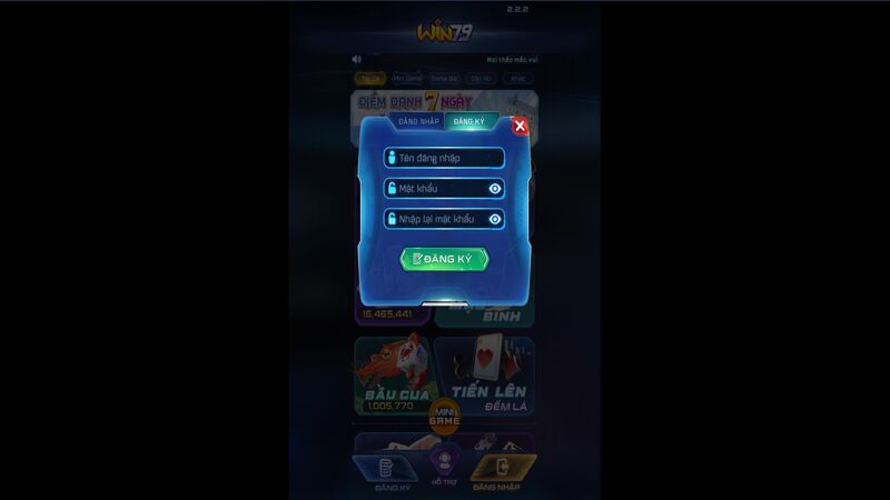 Đăng ký Win79 vô cùng đơn giản
